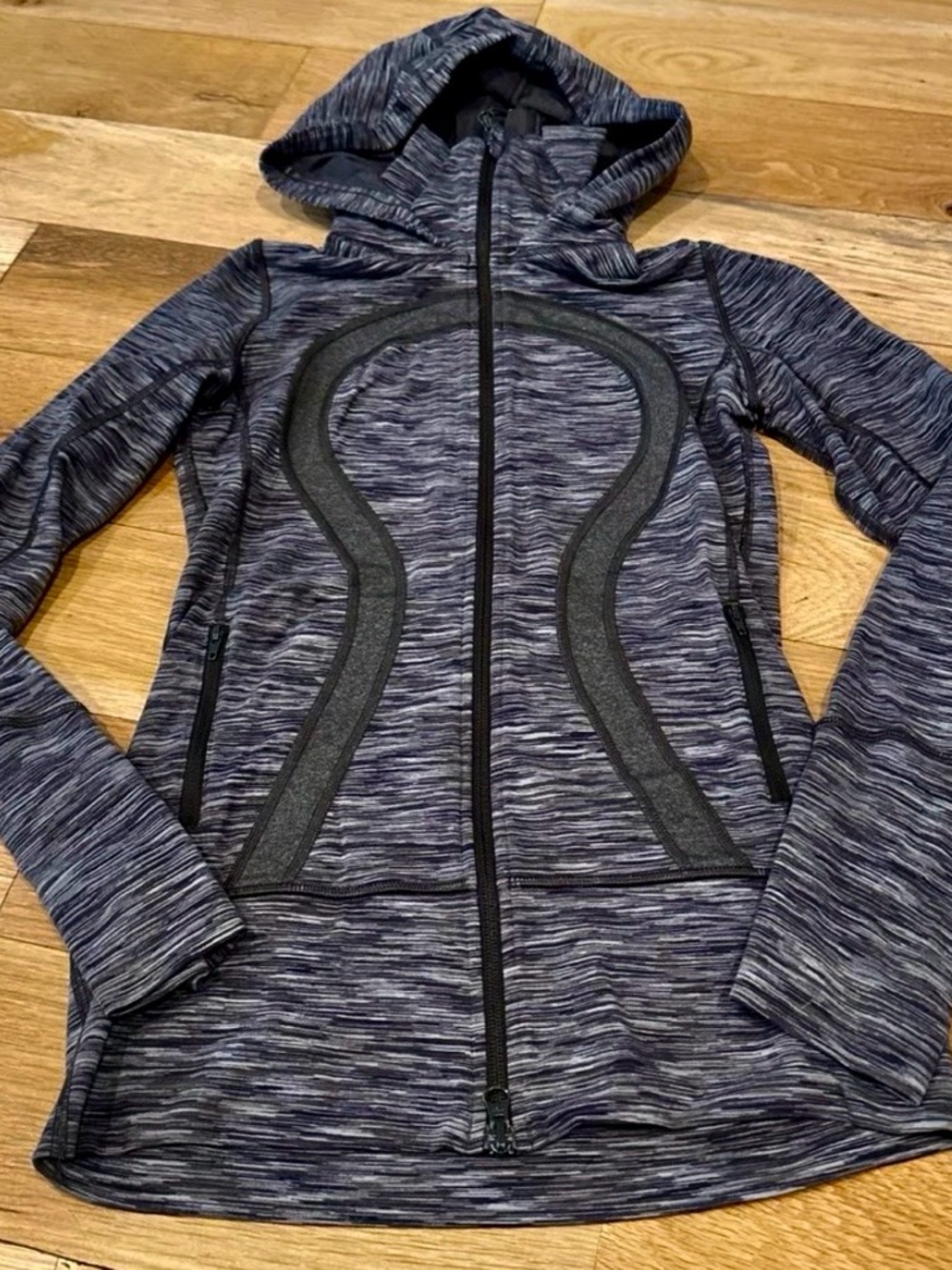 lululemon athletica Heathered grey Zip Hoodie Jacket